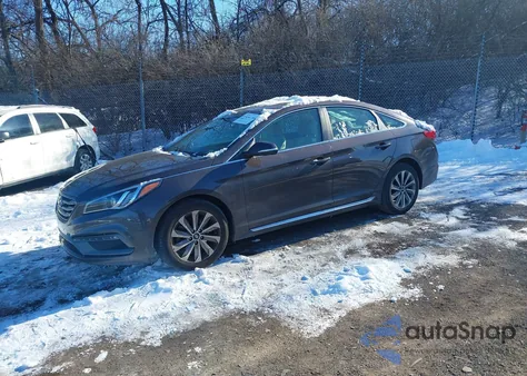 2017 Hyundai Sonata Sport из США, поврежденный, VIN 5NPE34AF1HH539152